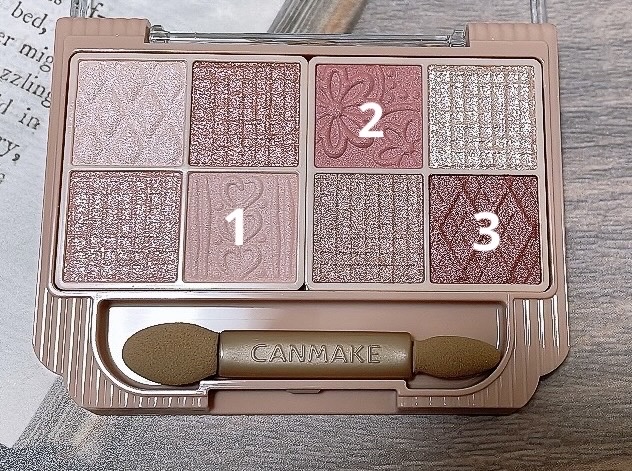 プティパレットアイズ/キャンメイク/パウダーアイシャドウを使ったクチコミ（3枚目）