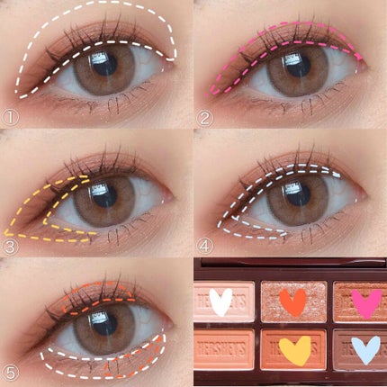 ハーシー プレイカラーアイズミニ/ETUDE/アイシャドウパレットを使ったクチコミ(2枚目)