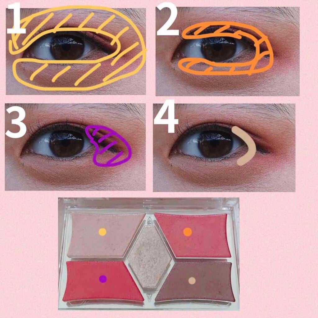 【旧品】パーフェクトスタイリストアイズ/キャンメイク/アイシャドウパレットを使ったクチコミ(2枚目)