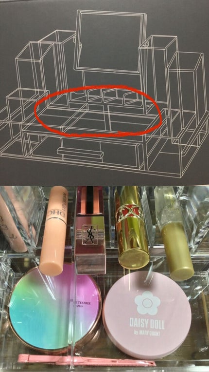 クリアドレッサー収納/3COINS/その他を使ったクチコミ(3枚目)