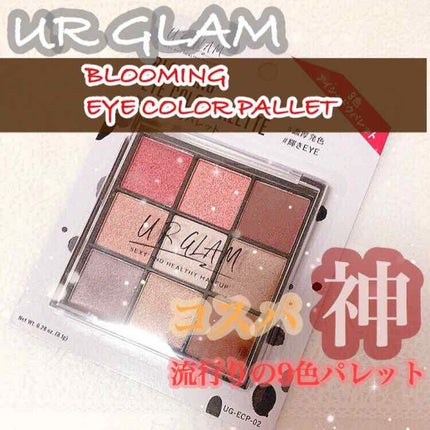 UR GLAM BLOOMING EYE COLOR PALETTE/U R GLAM/アイシャドウパレットを使ったクチコミ(1枚目)