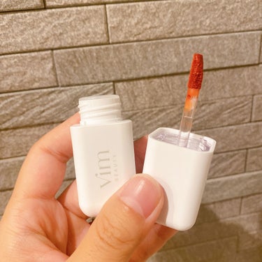 my confidence lip souffle matte  ripe carrot orange（食べ頃のキャロットオレンジ）/vim BEAUTY/口紅を使ったクチコミ（2枚目）