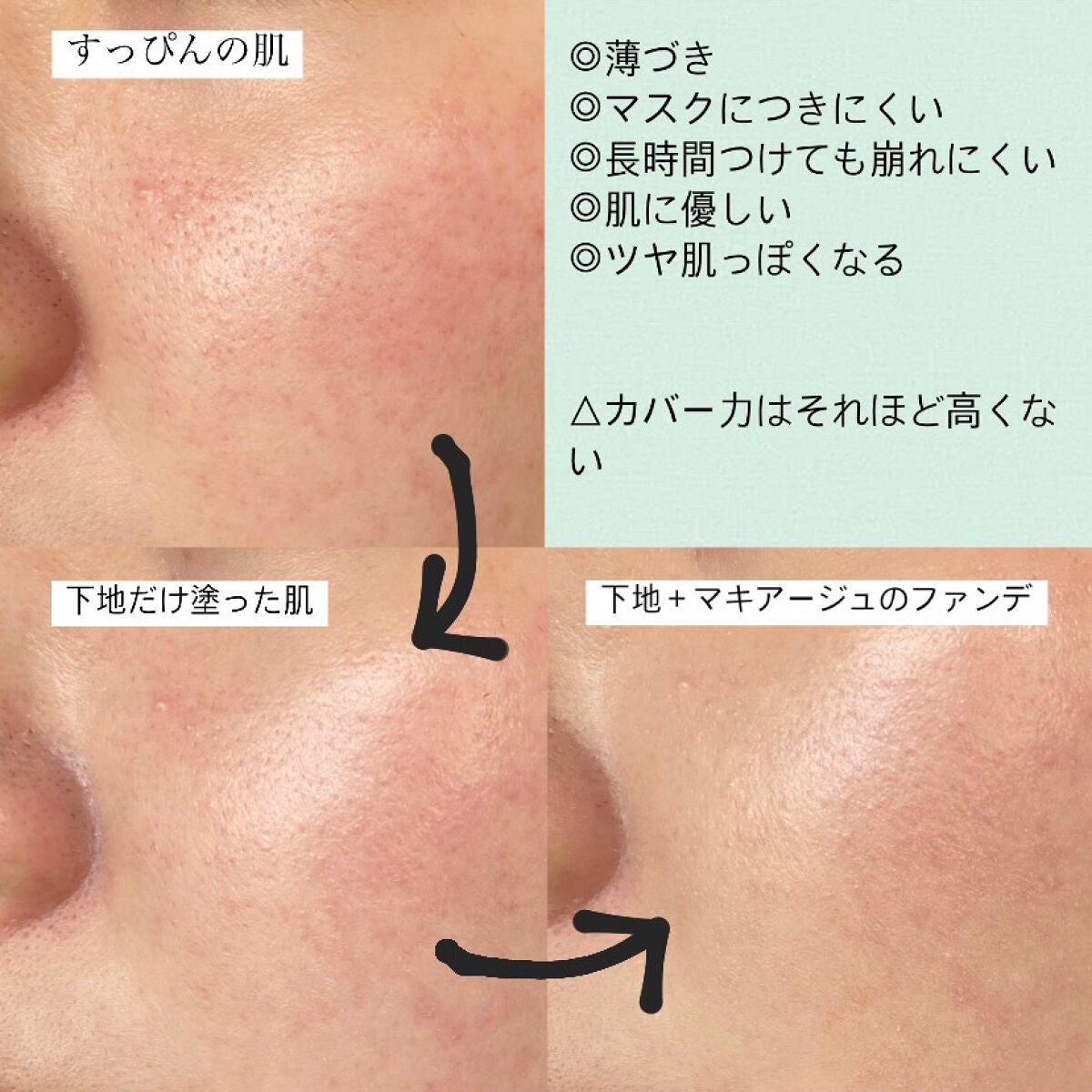 ドラマティッククッションジェリー/マキアージュ/クッションファンデーションを使ったクチコミ(3枚目)