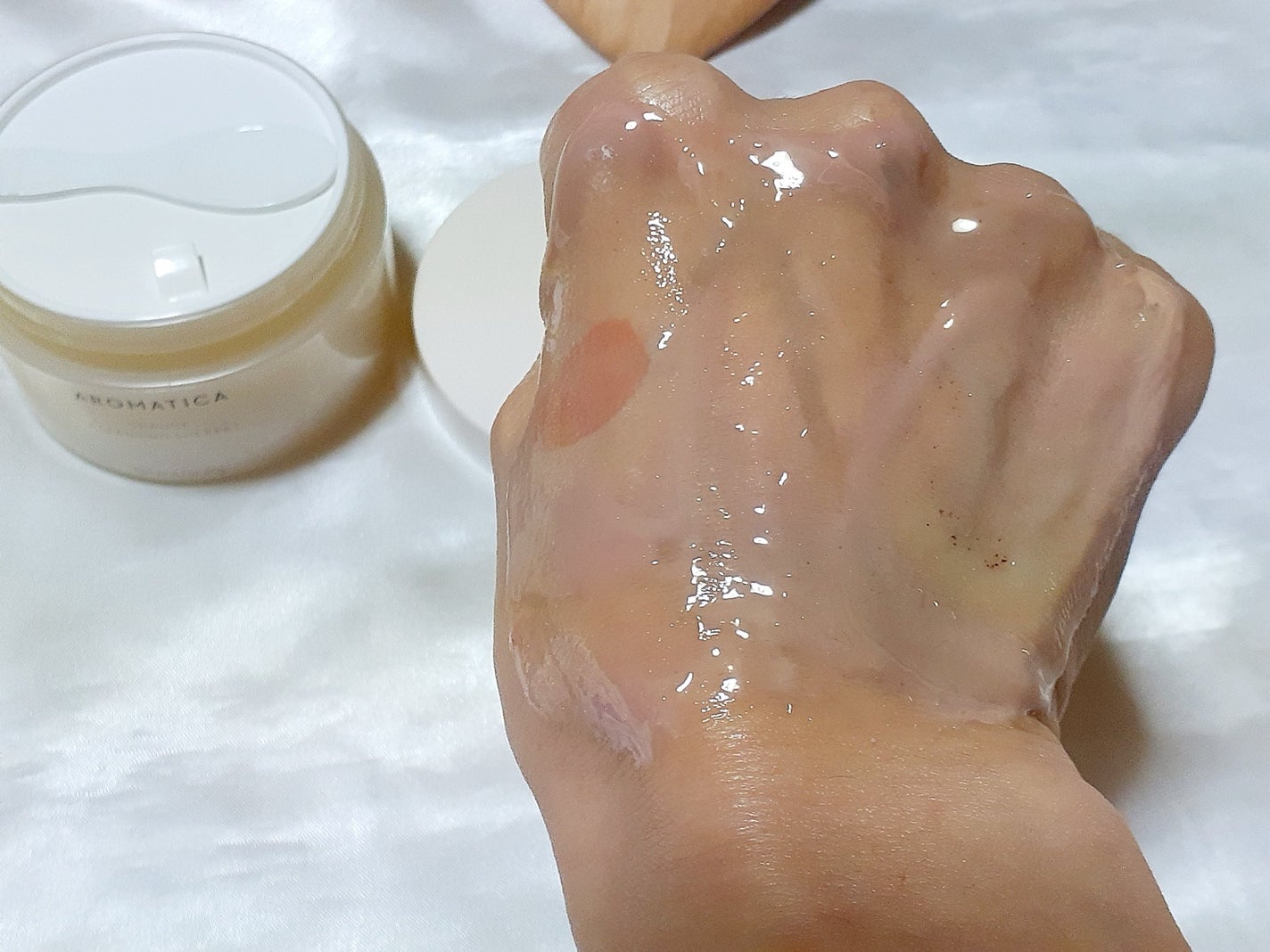 オレンジクレンジングシャーベット/AROMATICA/クレンジングバームを使ったクチコミ(9枚目)