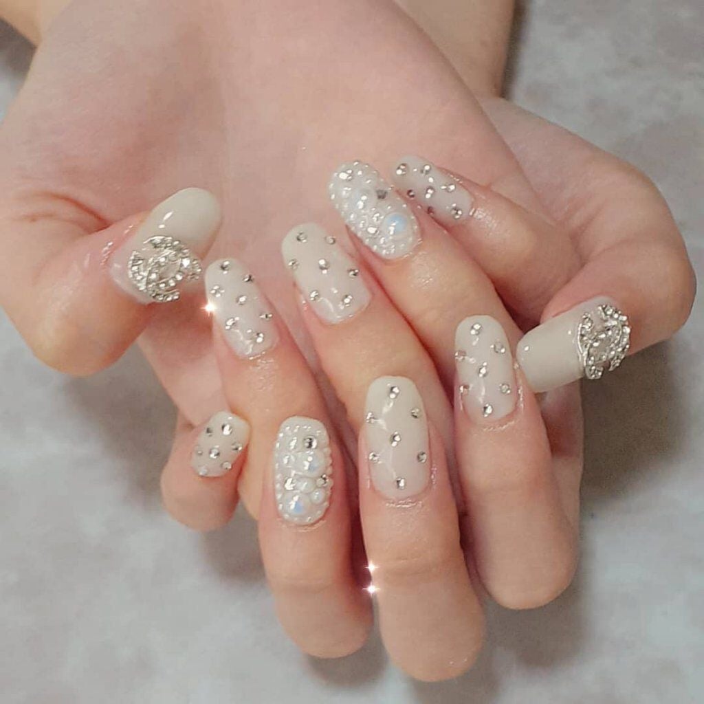 r.kira.nail on LIPS 「✨✨✨お客様ネイル💞キラキラいっぱい😆✨最高にかわいかったなぁ..」(1枚目)