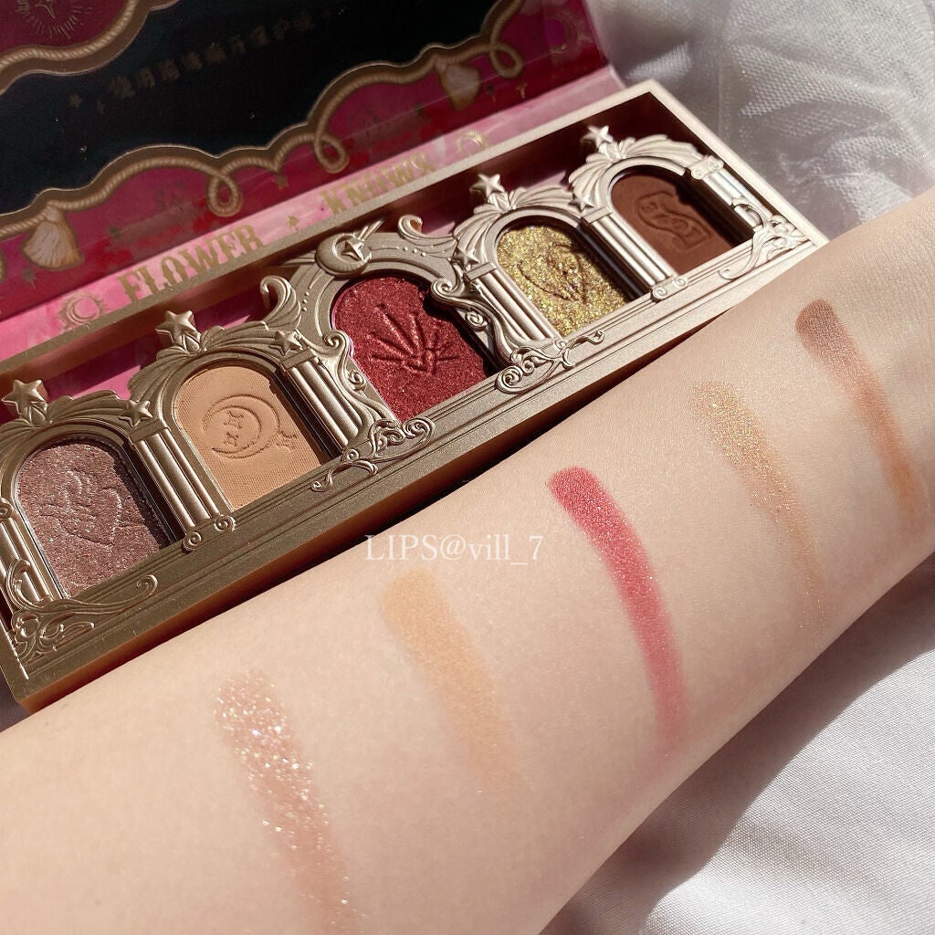 ローズユニコーンシリーズ アイシャドウパレット/FlowerKnows/アイシャドウパレットを使ったクチコミ(4枚目)