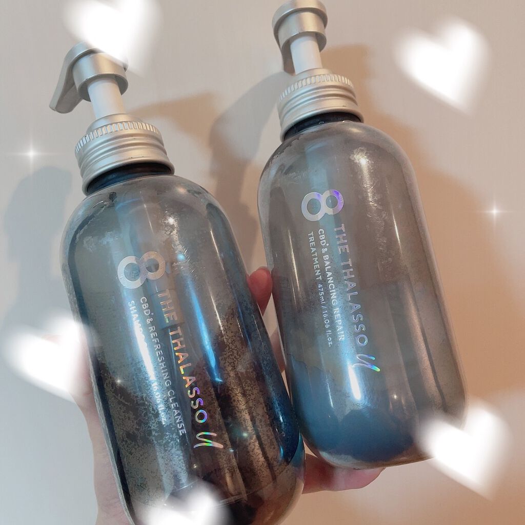 エイトザタラソ ユー CBD&リフレッシング クレンズ 美容液シャンプー/CBD&バランシング ダメージリペア 美容液ヘアトリートメント/エイトザタラソ/市販シャンプーを使ったクチコミ(1枚目)
