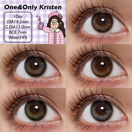 One & Only Kristin/Hapa kristin/カラーコンタクトレンズを使ったクチコミ(7枚目)