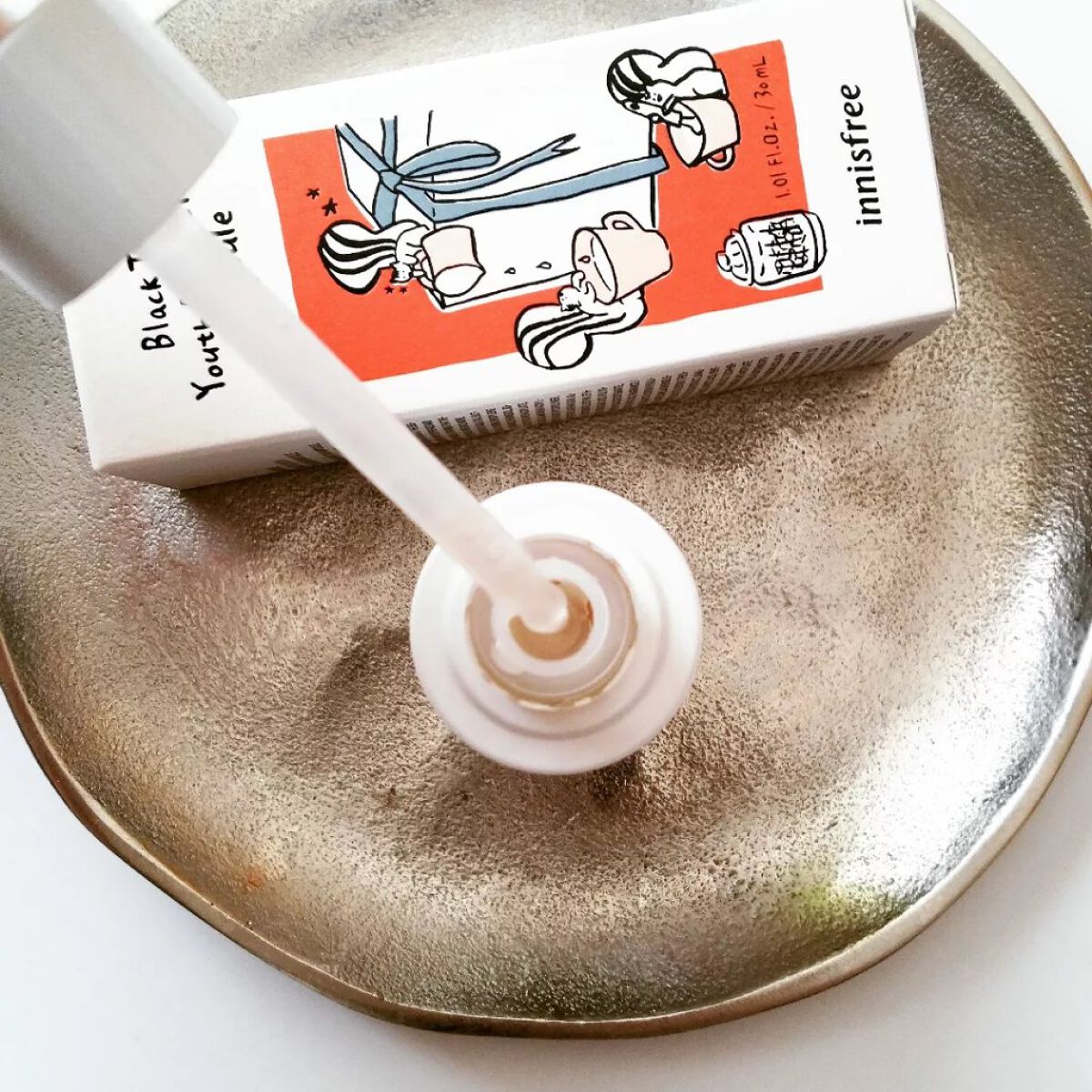 ブラックティー ユース セラム/innisfree/美容液を使ったクチコミ（2枚目）