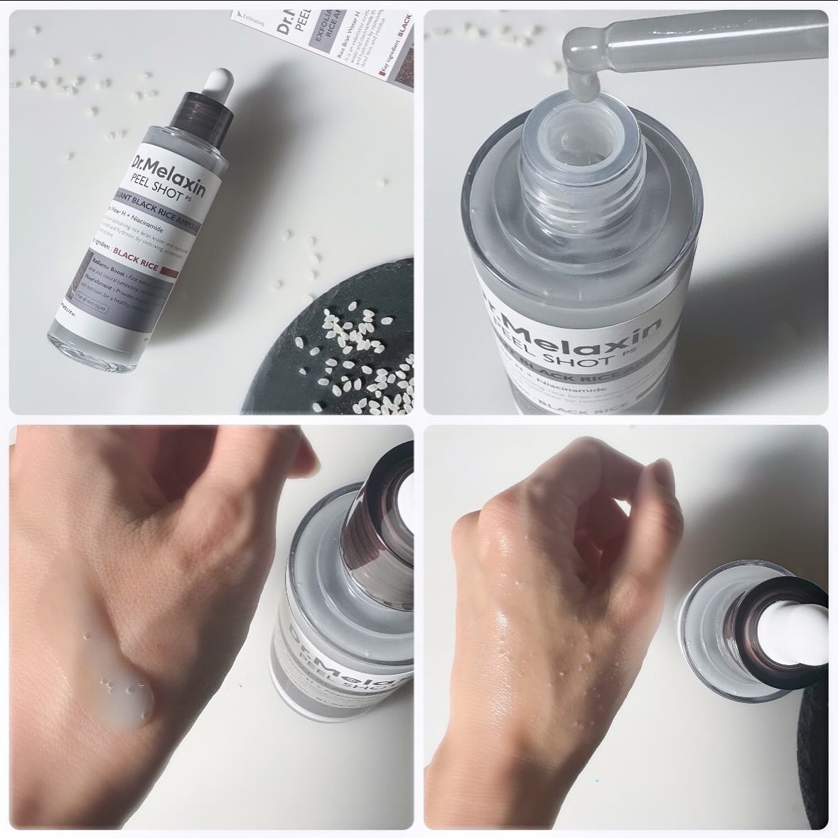 白米ピールショットゴマージュアンプル/Dr.Melaxin/美容液を使ったクチコミ(3枚目)