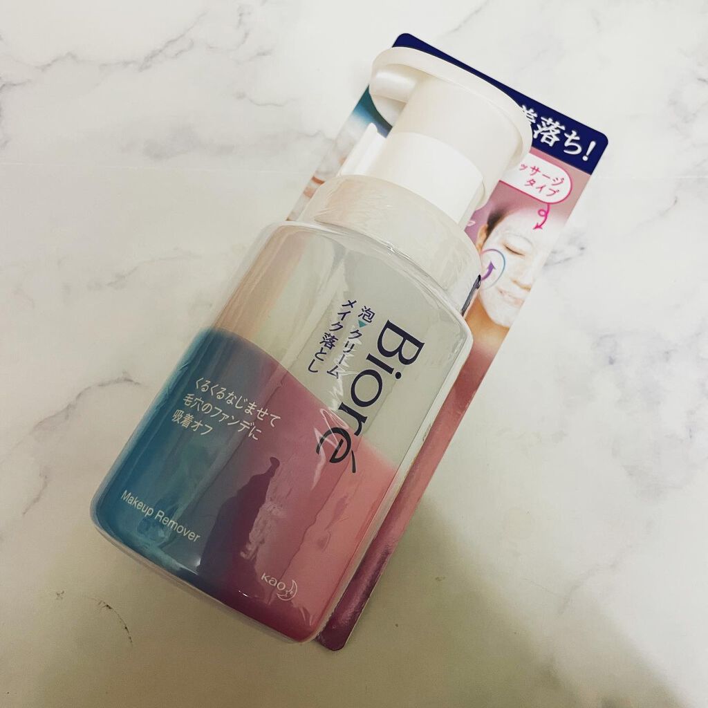 泡クリームメイク落とし/ビオレ/クレンジングクリームを使ったクチコミ(1枚目)