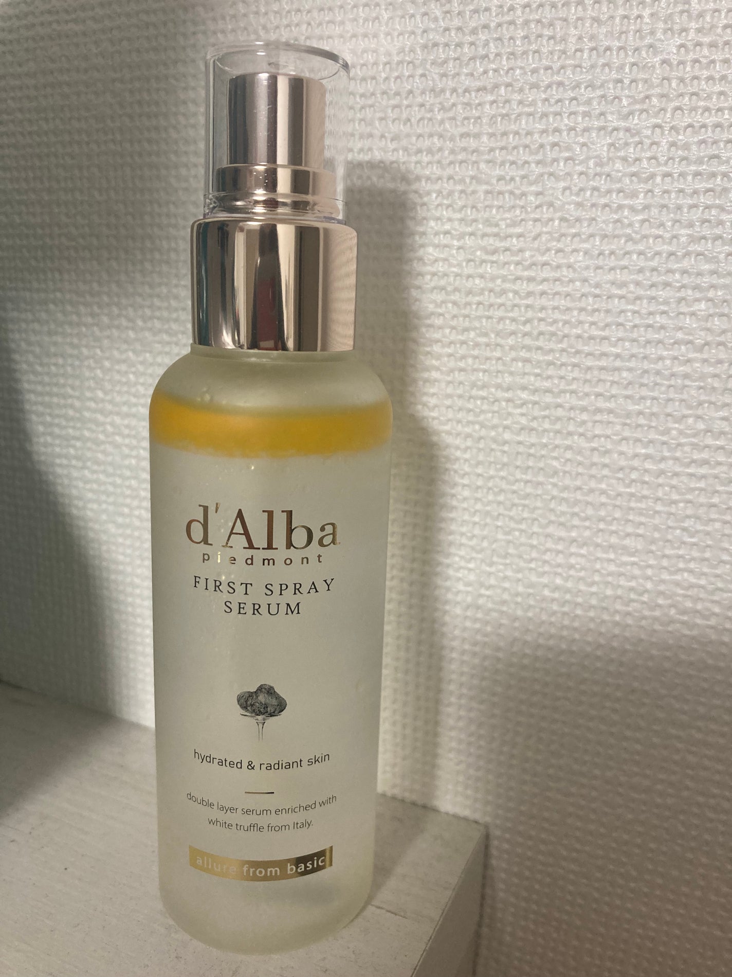 ダルバ ホワイトトリュフファーストスプレーセラム/ダルバ/ミスト状化粧水を使ったクチコミ(1枚目)