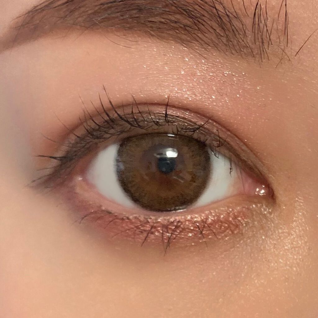 エバーカラーワンデー ナチュラル アプリコットブラウン/エバーカラー/ワンデー（１DAY）カラコンを使ったクチコミ（2枚目）