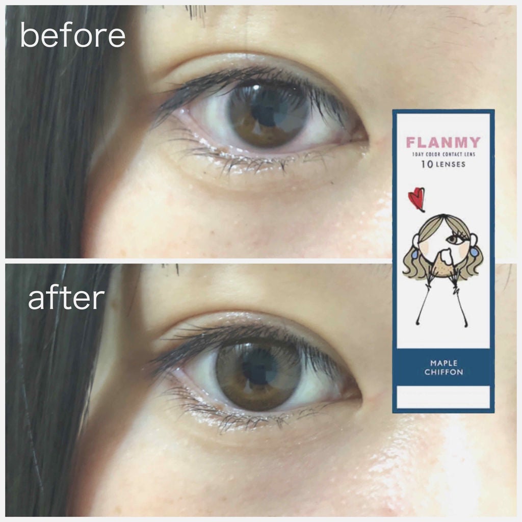 FLANMY 1day/FLANMY/ワンデー(1DAY)カラコンを使ったクチコミ(1枚目)
