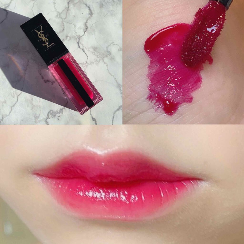 ルージュ ピュールクチュール ヴェルニ ウォーターステイン/YVES SAINT LAURENT BEAUTE/口紅を使ったクチコミ(1枚目)