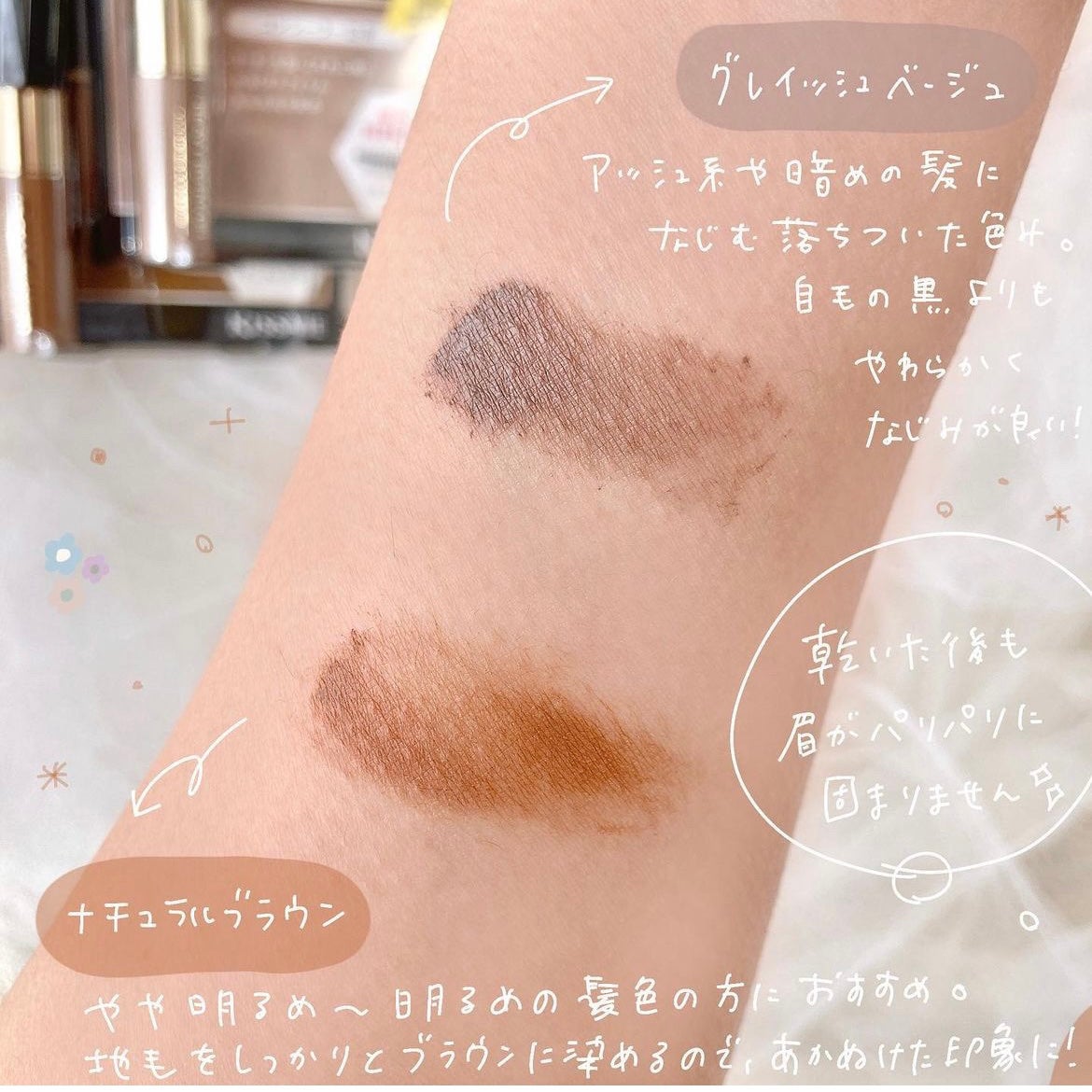 カラーリングアイブロウ/ヘビーローテーション/眉マスカラを使ったクチコミ(3枚目)