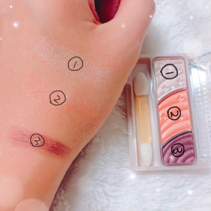 トーンアップアイシャドウ/CEZANNE/アイシャドウパレットを使ったクチコミ(2枚目)