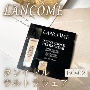 タンイドル ウルトラ ウェア リキッド/LANCOME/リキッドファンデーションを使ったクチコミ（1枚目）