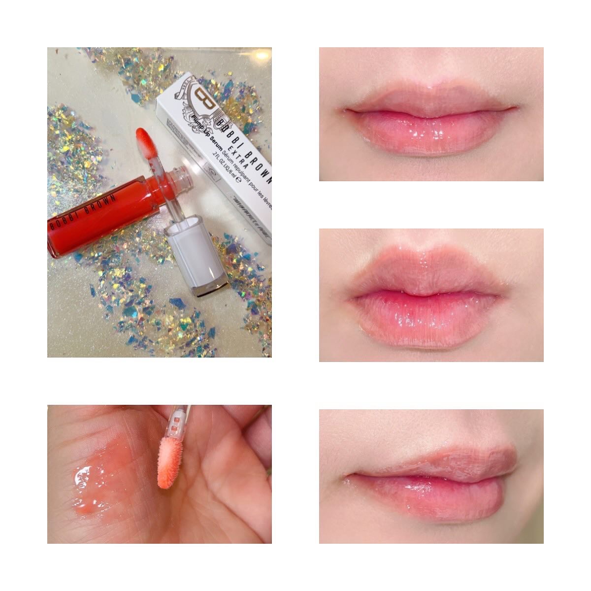 エクストラ プランプ リップ セラム 756 ベアピーチ/BOBBI BROWN/リップグロスを使ったクチコミ（2枚目）