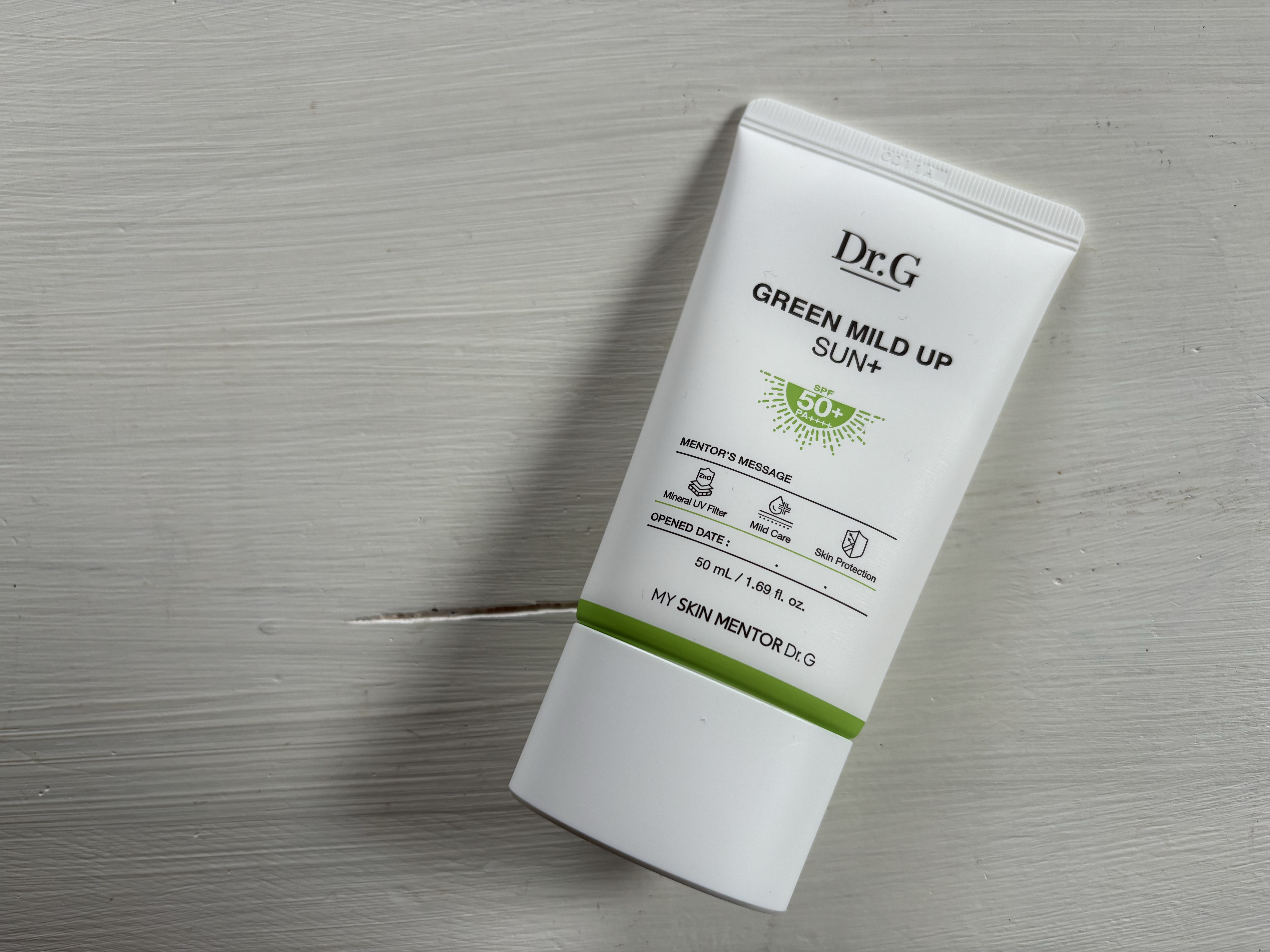 グリーンマイルドアップサンプラス/Dr.G/日焼け止めクリームを使ったクチコミ（1枚目）