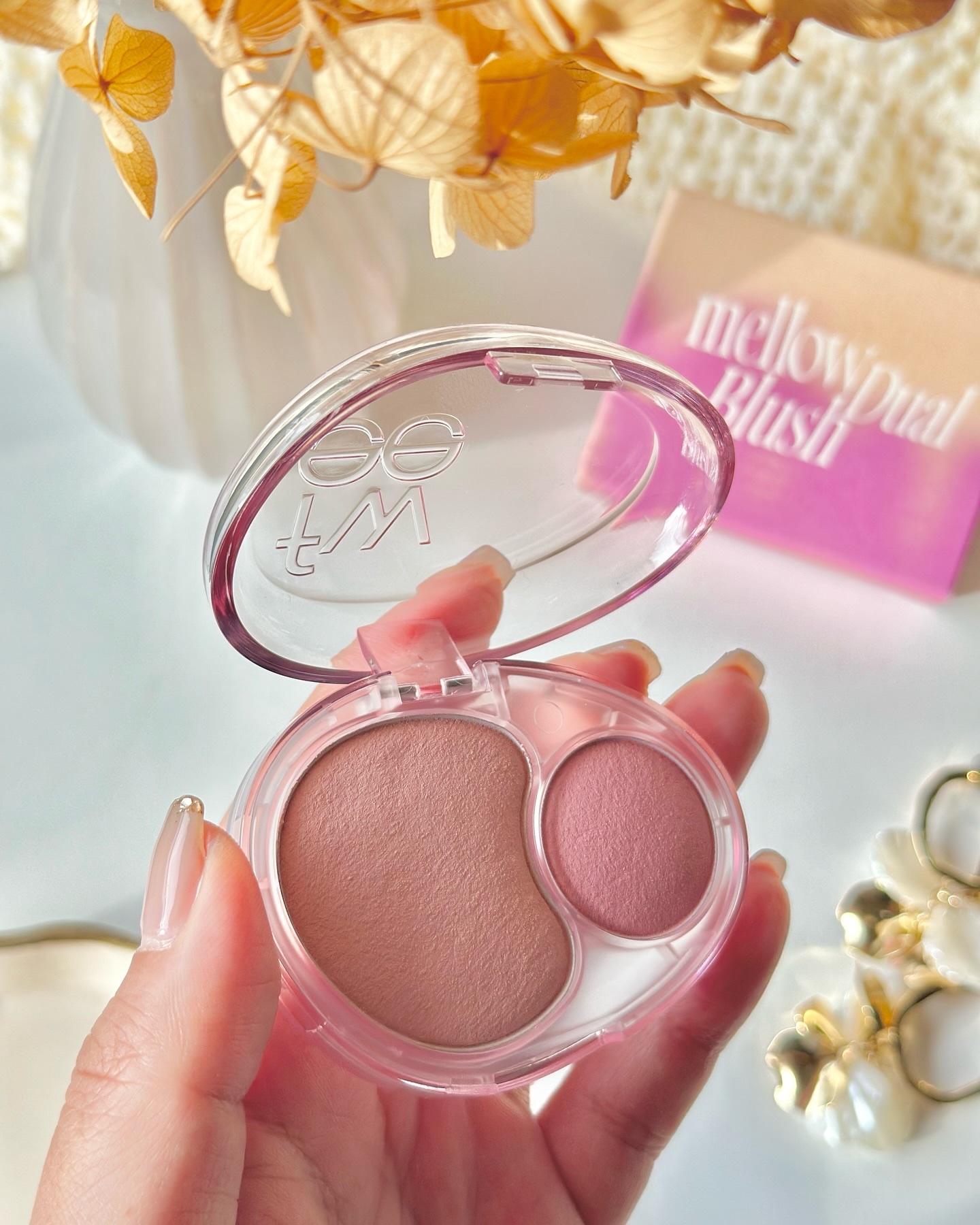 デュアルチークメロウ/fwee/ジェル・クリームチークを使ったクチコミ（3枚目）