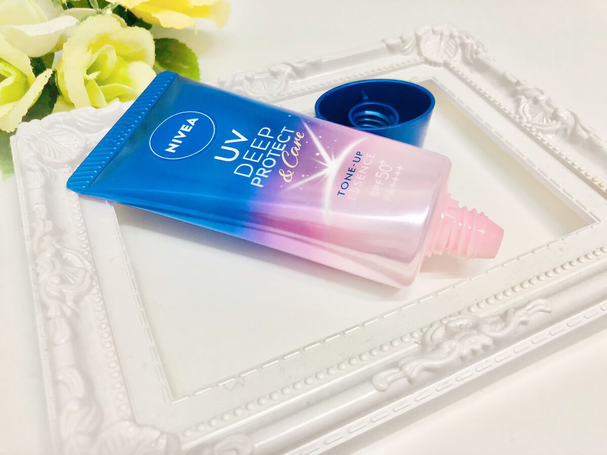 ニベアUV ディープ プロテクト＆ケア トーンアップ エッセンス/ニベア/日焼け止めローションを使ったクチコミ（2枚目）