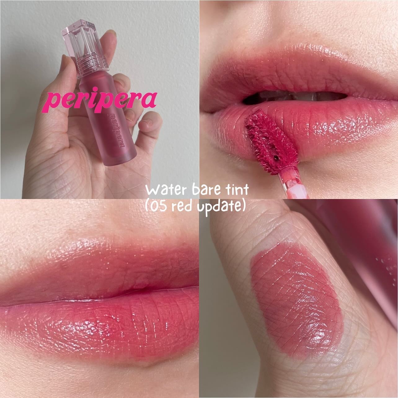 ウォーター ベアー ティント 05 レッド アップデート(RED UPDATE)/PERIPERA/リップティントを使ったクチコミ（1枚目）