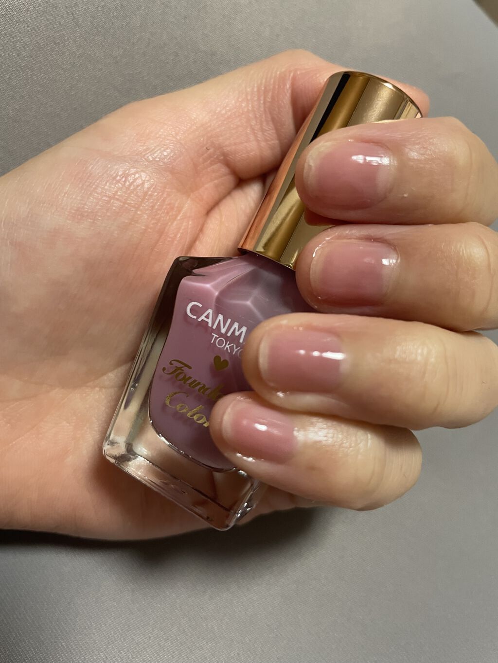 ファンデーションカラーズ 03 シアーライラック/キャンメイク/マニキュアを使ったクチコミ（2枚目）