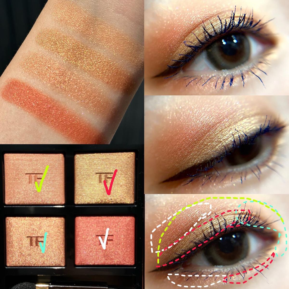 アイ カラー クォード/TOM FORD BEAUTY/アイシャドウパレットを使ったクチコミ(7枚目)