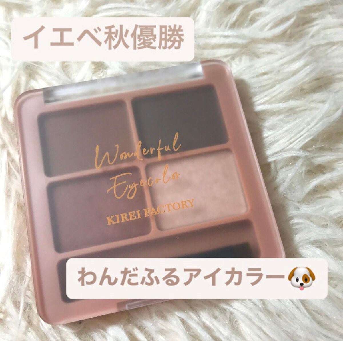 わんだふるアイカラー/KIREI FACTORY/アイシャドウパレットを使ったクチコミ(1枚目)