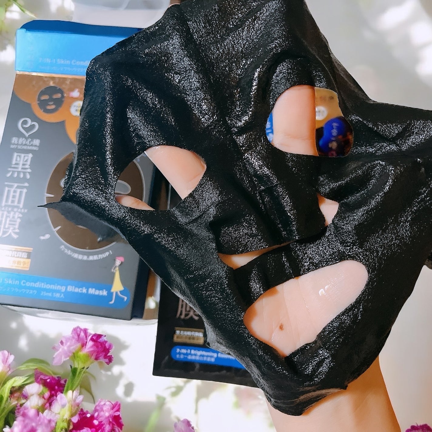 7 in 1エッセンス ブラックマスク/我的心機/シートマスク・パックを使ったクチコミ(3枚目)