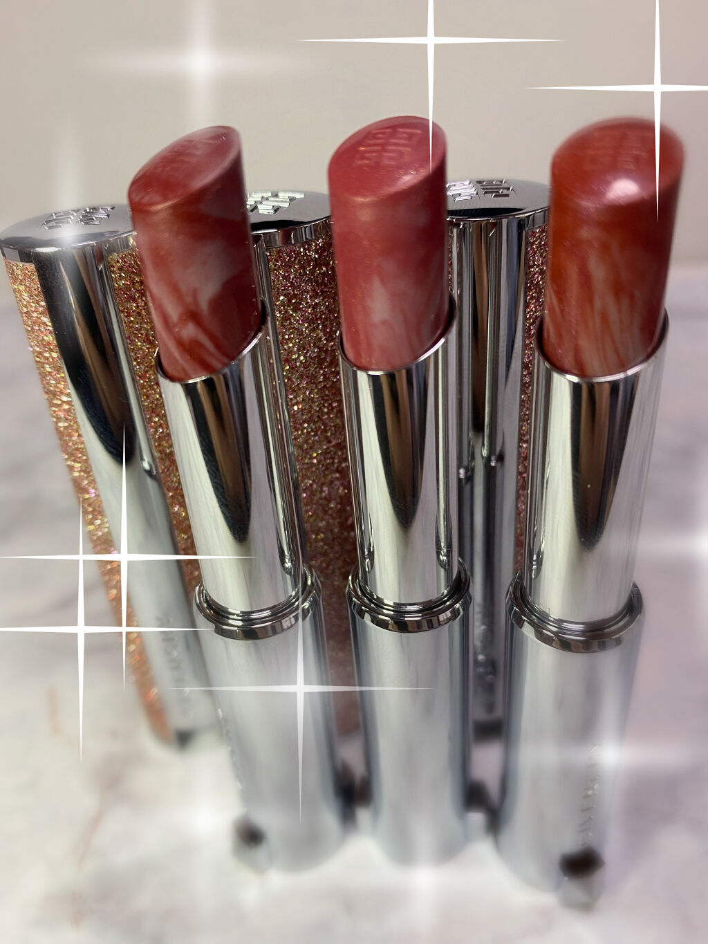 ローズ・パーフェクト No.517 ディライトフル・ブラウン/GIVENCHY/リップバームを使ったクチコミ（1枚目）