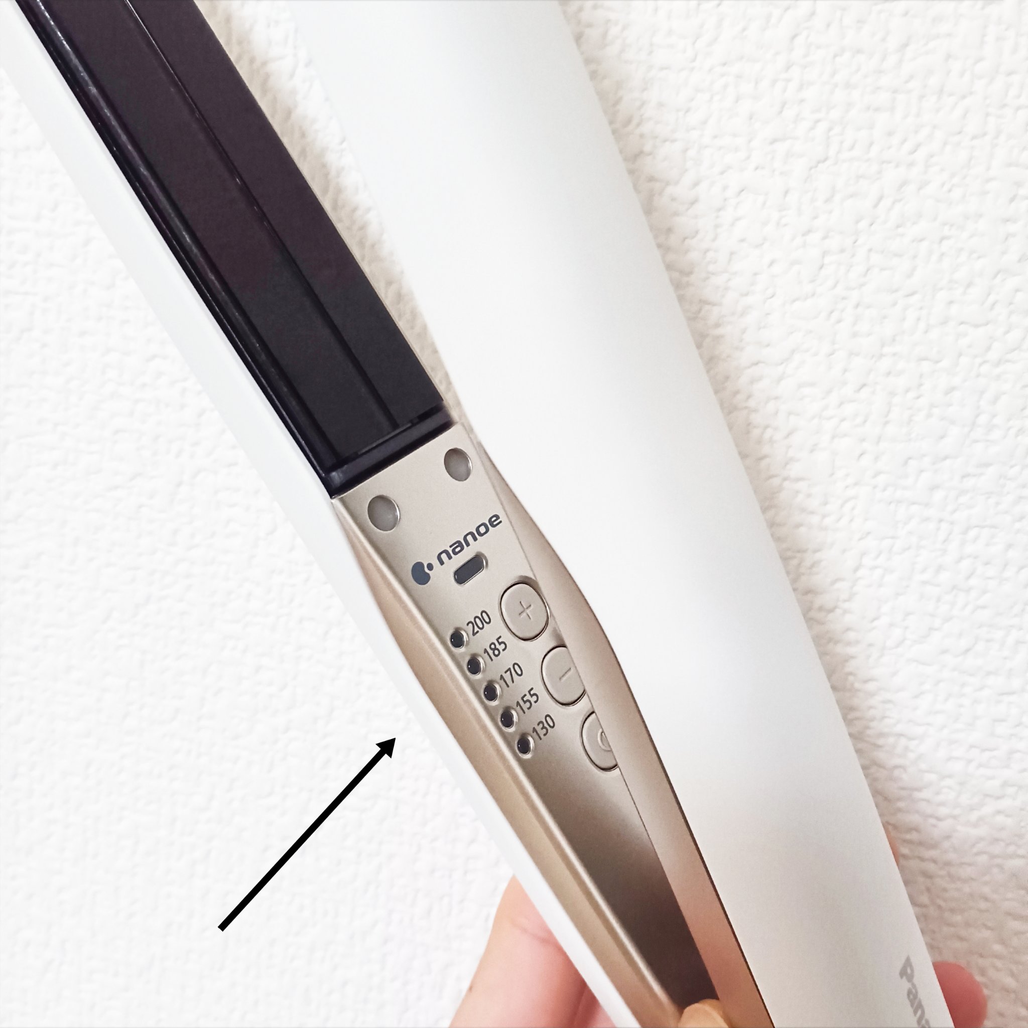 ストレートアイロン ナノケア EH-HS0J  -W・白/Panasonic/ストレートアイロンを使ったクチコミ（2枚目）