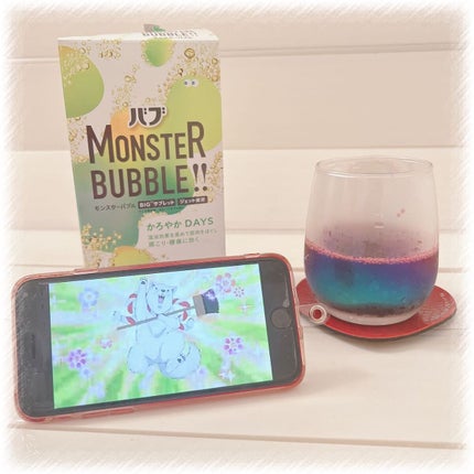 モンスターバブル かろやかDAYS /バブ/炭酸系入浴剤を使ったクチコミ(1枚目)