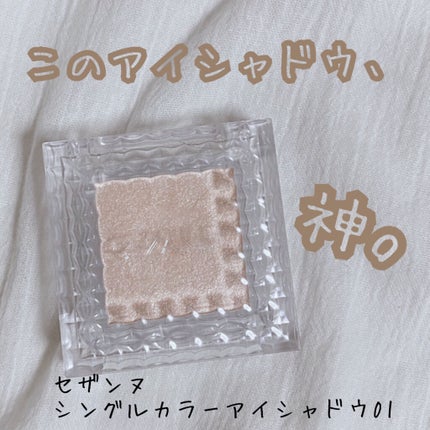 シングルカラーアイシャドウ/CEZANNE/単色アイシャドウを使ったクチコミ(1枚目)