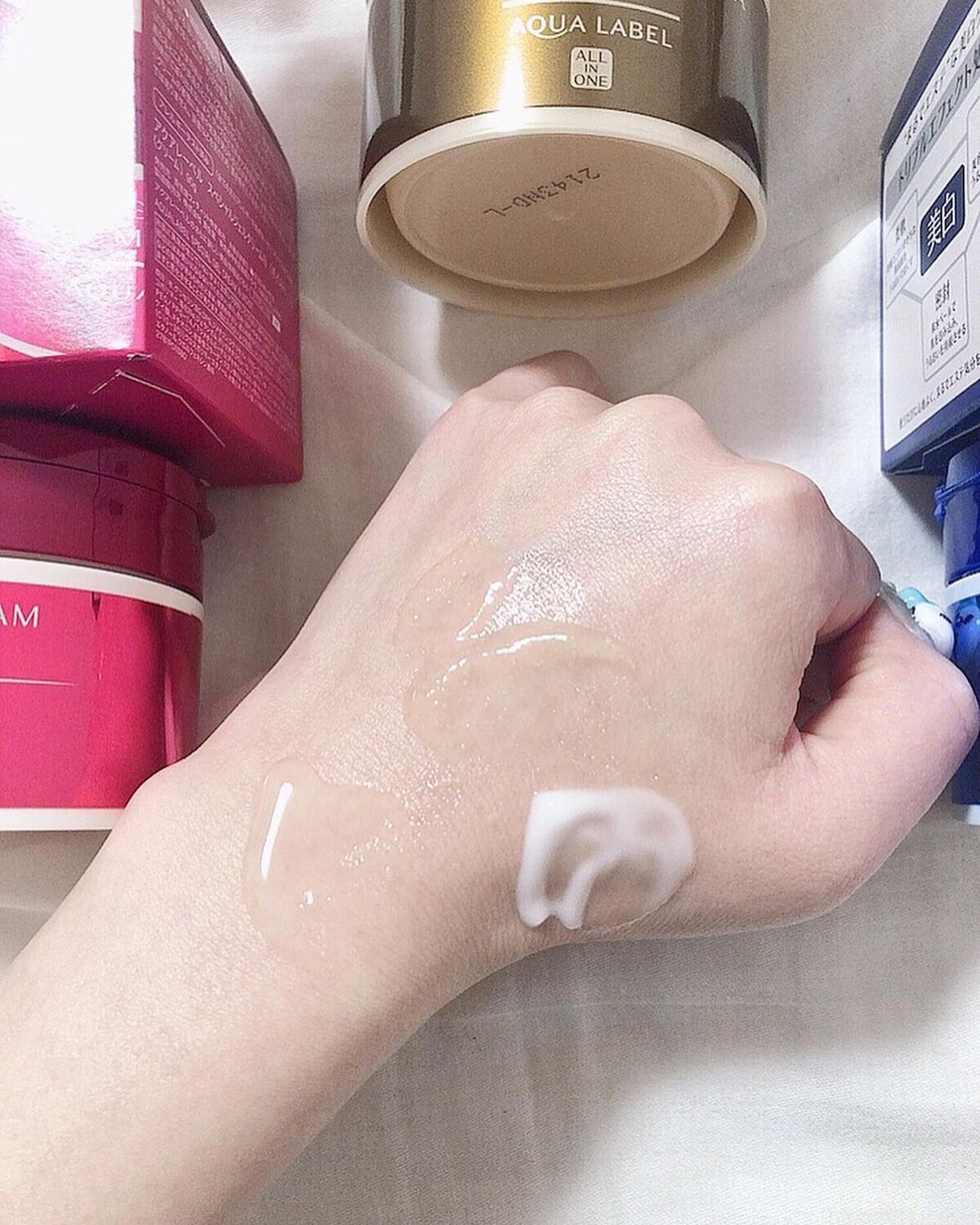 スペシャルジェルクリーム(モイスト)/アクアレーベル/オールインワン化粧品を使ったクチコミ(2枚目)