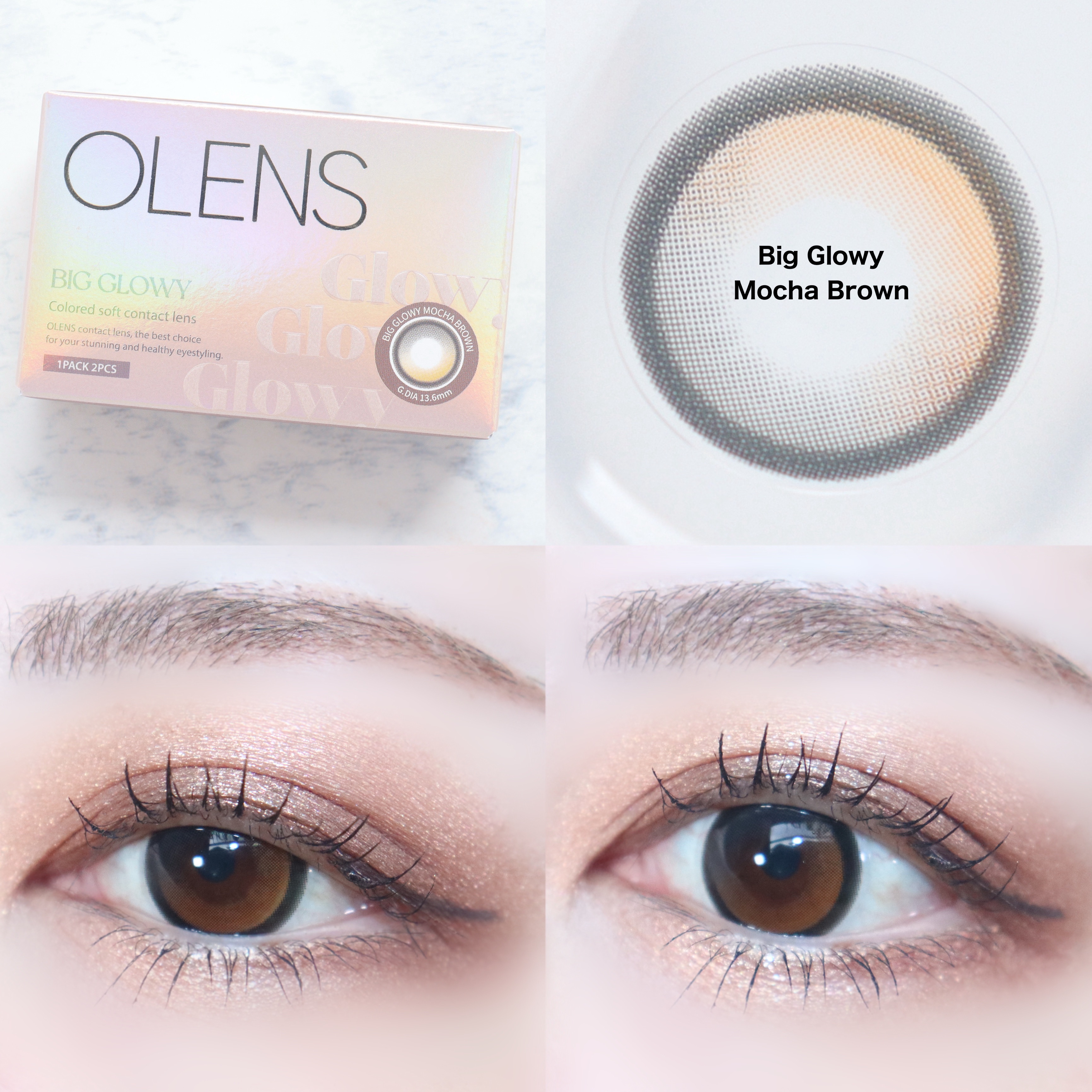 Eyelighter Glowy 1Month/OLENS/カラーコンタクトレンズを使ったクチコミ（3枚目）