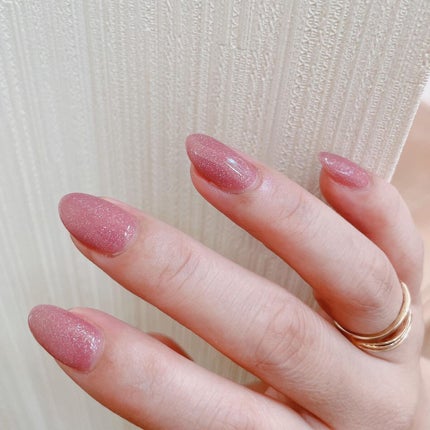 M★chi on LIPS 「サロンネイル記録簿今回はラメラメたっぷりのワンカラーネイル。前..」(2枚目)