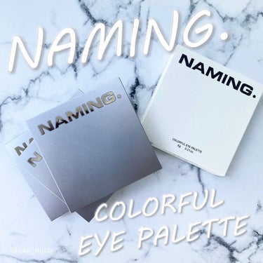 COLORFUL EYE PALETTE/NAMING./アイシャドウパレットを使ったクチコミ（1枚目）