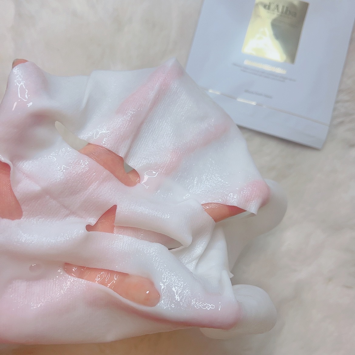 ホワイトトリュフナリシングトリートメントマスク/ダルバ/シートマスク・パックを使ったクチコミ（2枚目）