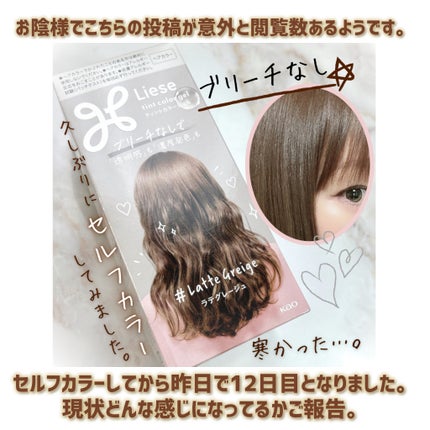 リーゼ ティントカラージェル/リーゼ/ヘアカラーを使ったクチコミ(2枚目)