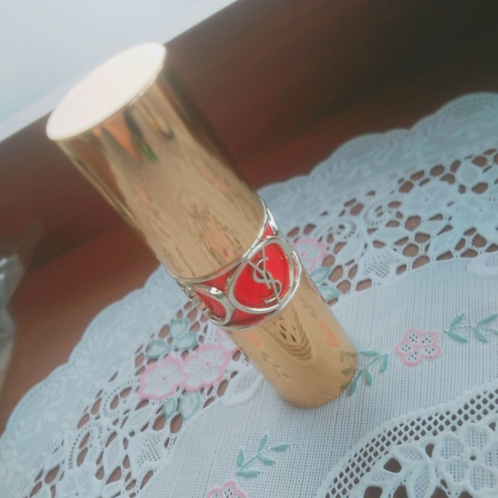 ルージュ ヴォリュプテ シャイン/YVES SAINT LAURENT BEAUTE/口紅を使ったクチコミ(1枚目)