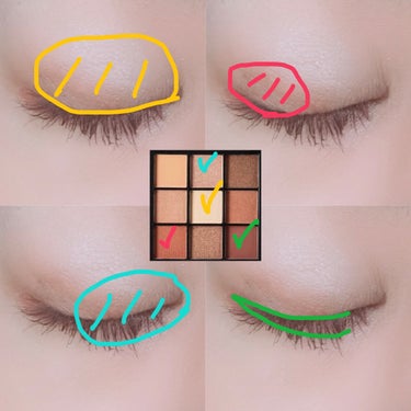 UR GLAM　BLOOMING EYE COLOR PALETTE 01/U R GLAM/アイシャドウパレットを使ったクチコミ（2枚目）