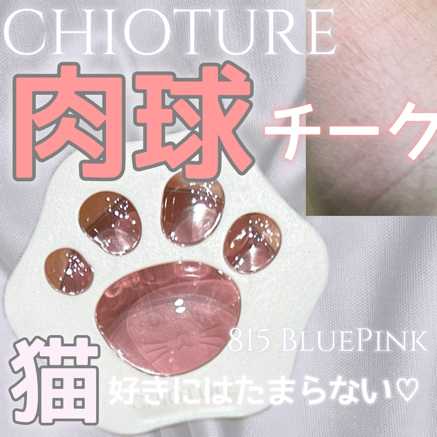 限定色レビュー】ラブリー肉球チーク|CHIOTUREの口コミ 限定色レビュー】ラブリー肉球チーク|CHIOTUREの口コミ