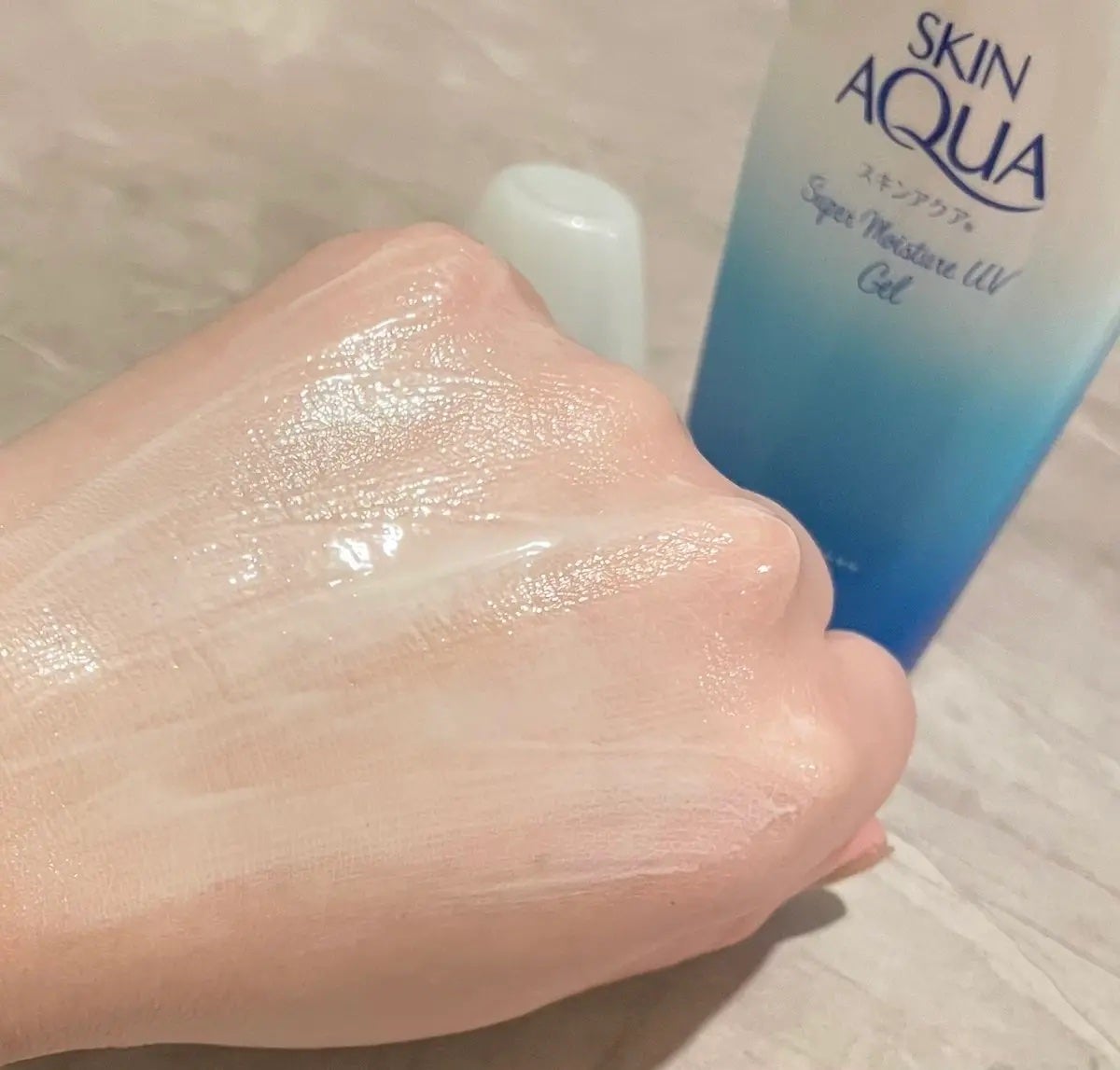 スキンアクア スーパーモイスチャージェル/スキンアクア/日焼け止めジェルを使ったクチコミ(3枚目)