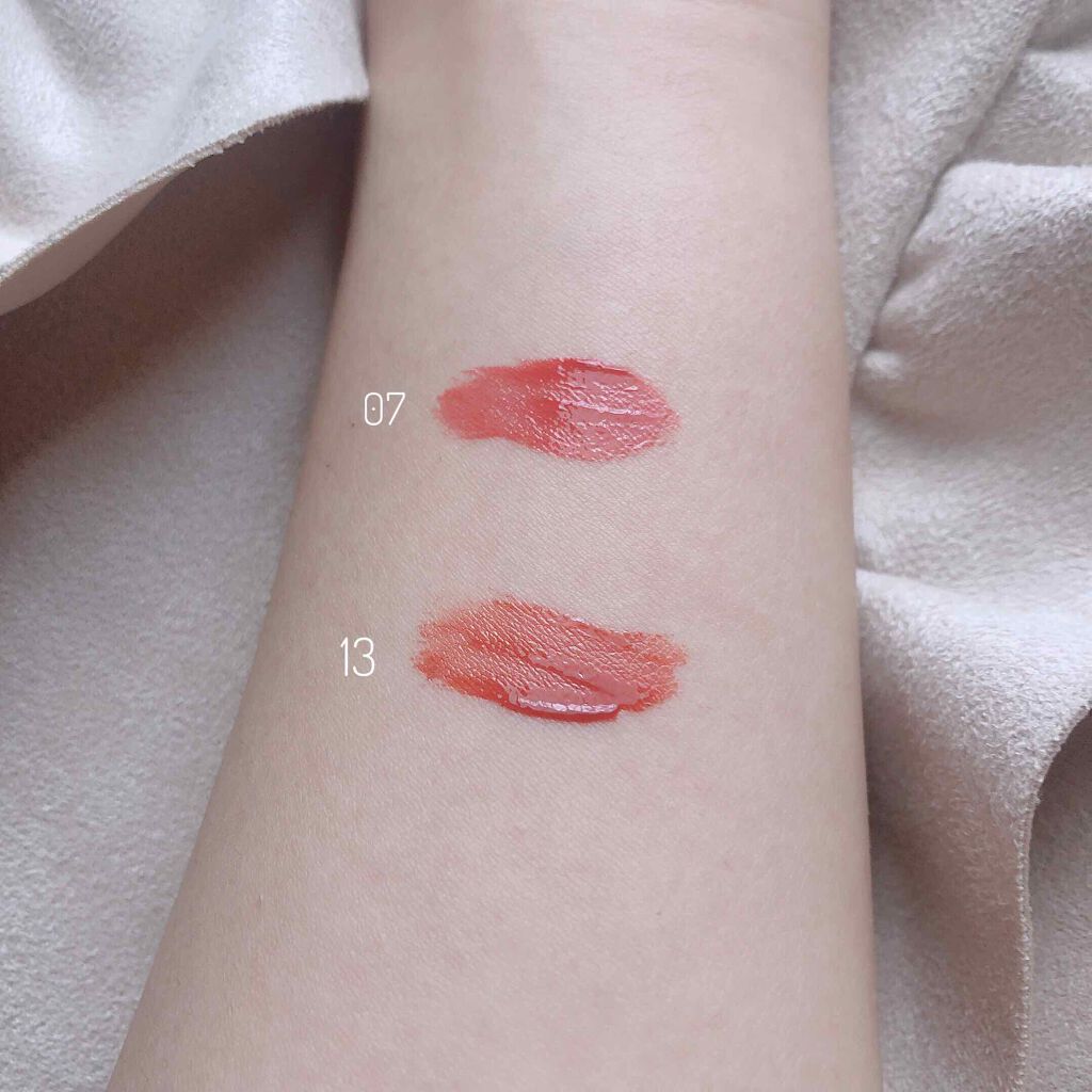 ジューシーラスティングティント/rom&nd/リップティントを使ったクチコミ（2枚目）