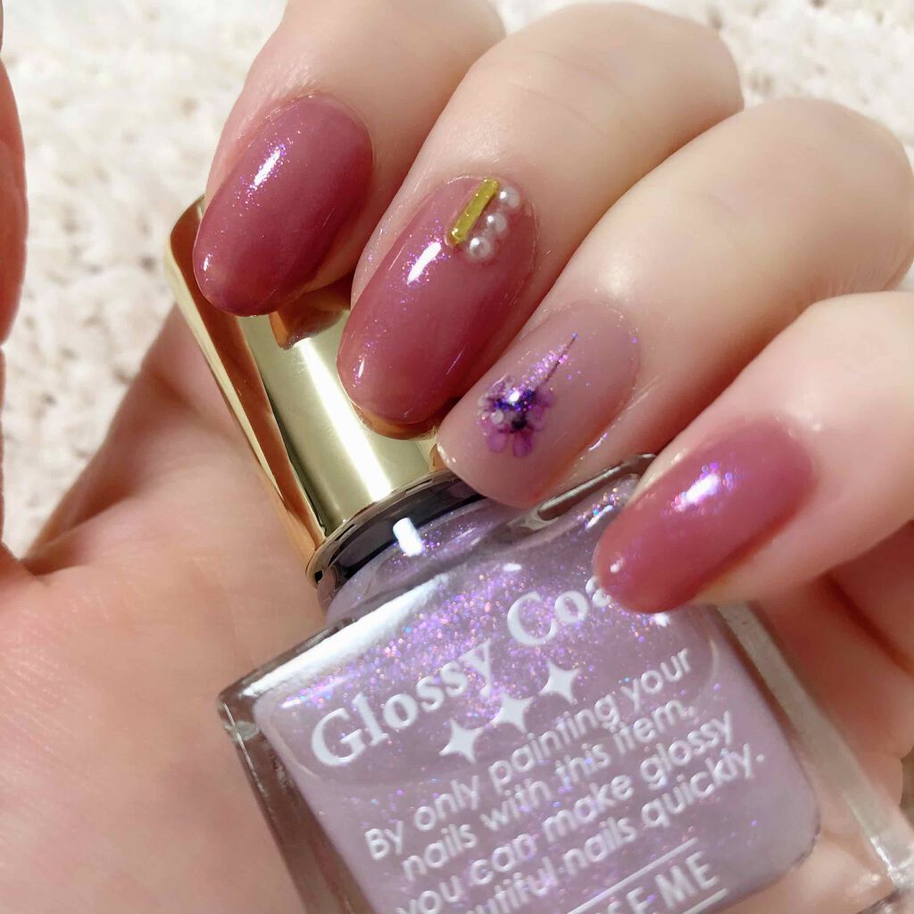 グロッシーコート/スキューズミー/オールインワンネイルを使ったクチコミ（2枚目）