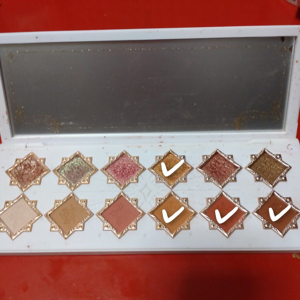 リトルエンジェル12色アイシャドウパレット/FlowerKnows/アイシャドウパレットを使ったクチコミ(2枚目)