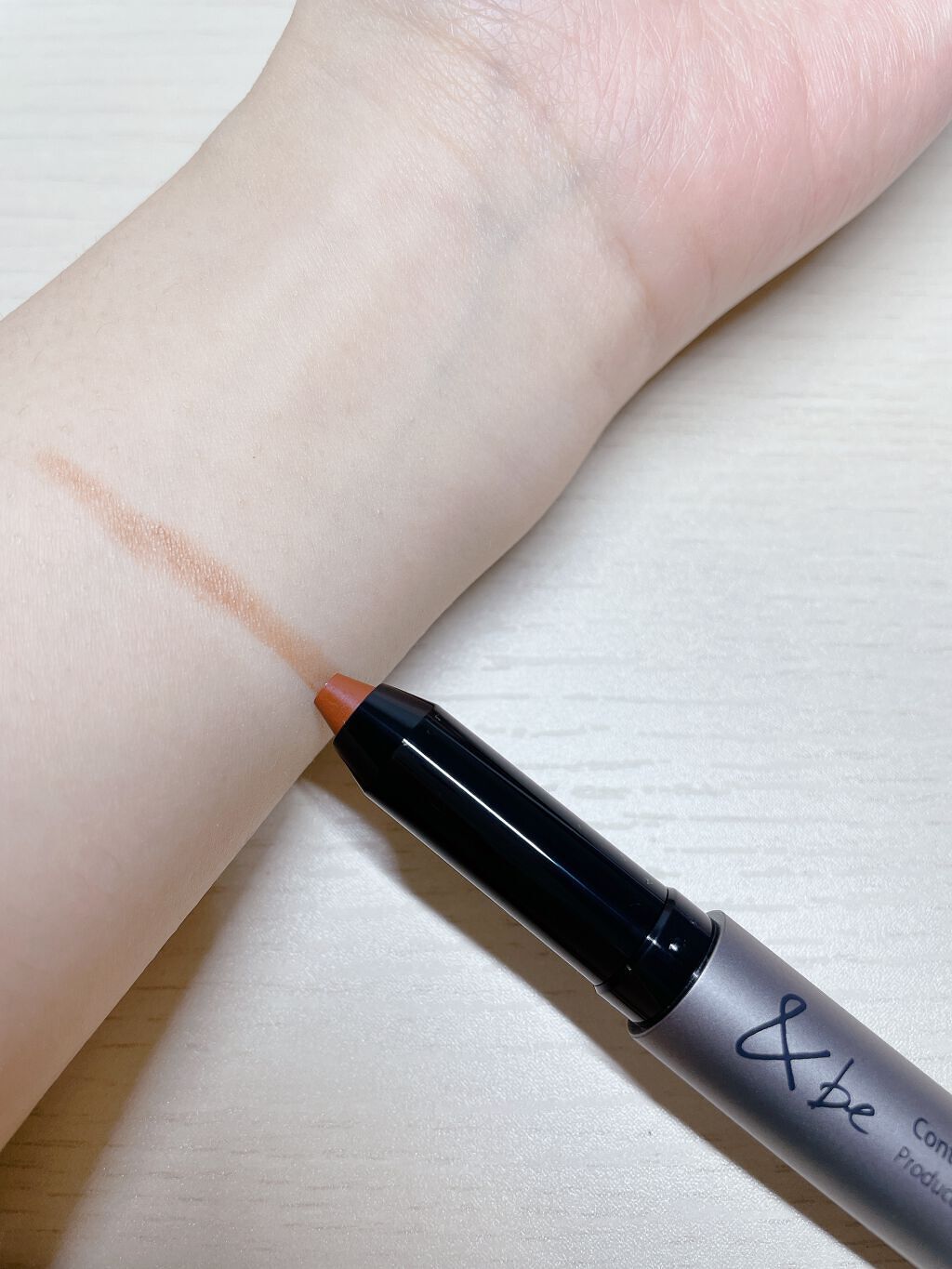 &be コントゥアペン/＆be/シェーディングを使ったクチコミ（3枚目）