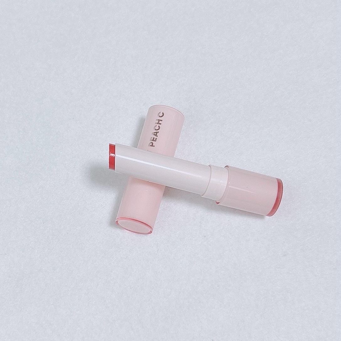 ジューシーネクターリップスティック 02 ベイビーピンク/Peach C/口紅を使ったクチコミ（3枚目）